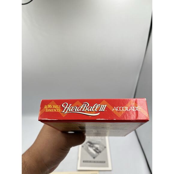 Hard Ball 3 - Al Michaels Announces (Sega Genesis, 1993) Box, Game, Manual, Reg - Picture 10 of 15